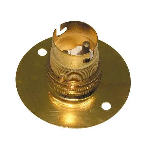 Brass Batten Lampholder - B22